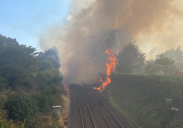 Stourbridge fire on the railway: Stourbridge fire on the railway
