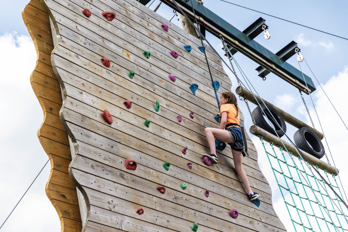 Climbing Wall at Rockley Park