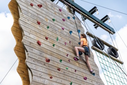 Climbing Wall at Rockley Park
