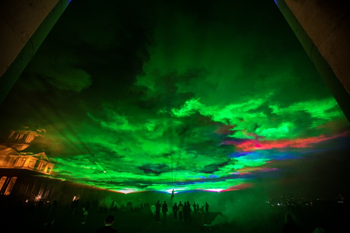Northern Lights’ Borealis lights up the skies of London this festive season: Borealis 2 credit GDIF 2021 Helen Boast