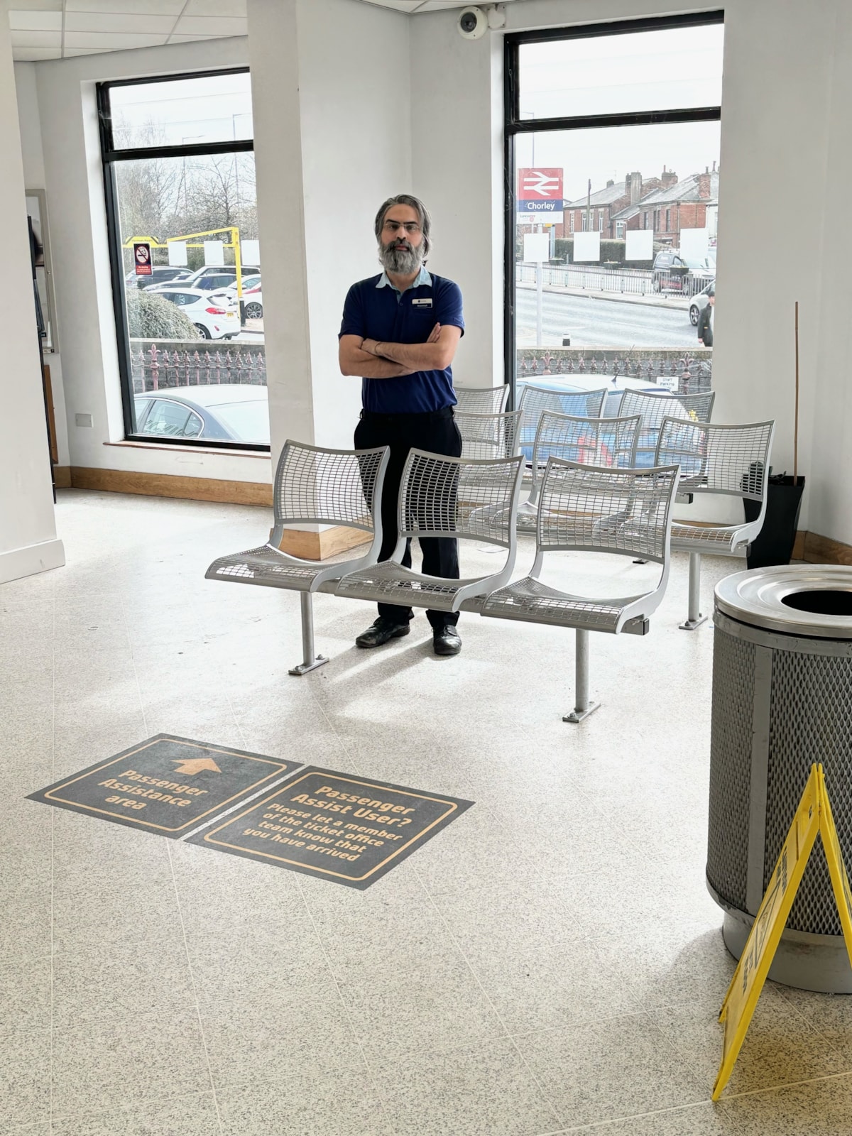 An image of a Passenger Assistance Point in Chorley