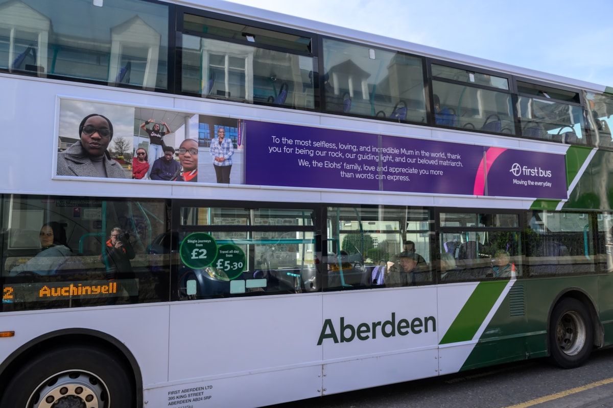 First Bus - Mother's Day Aberdeen bus 2