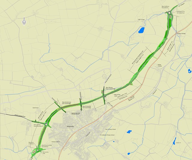 Maybole bypass design drawing