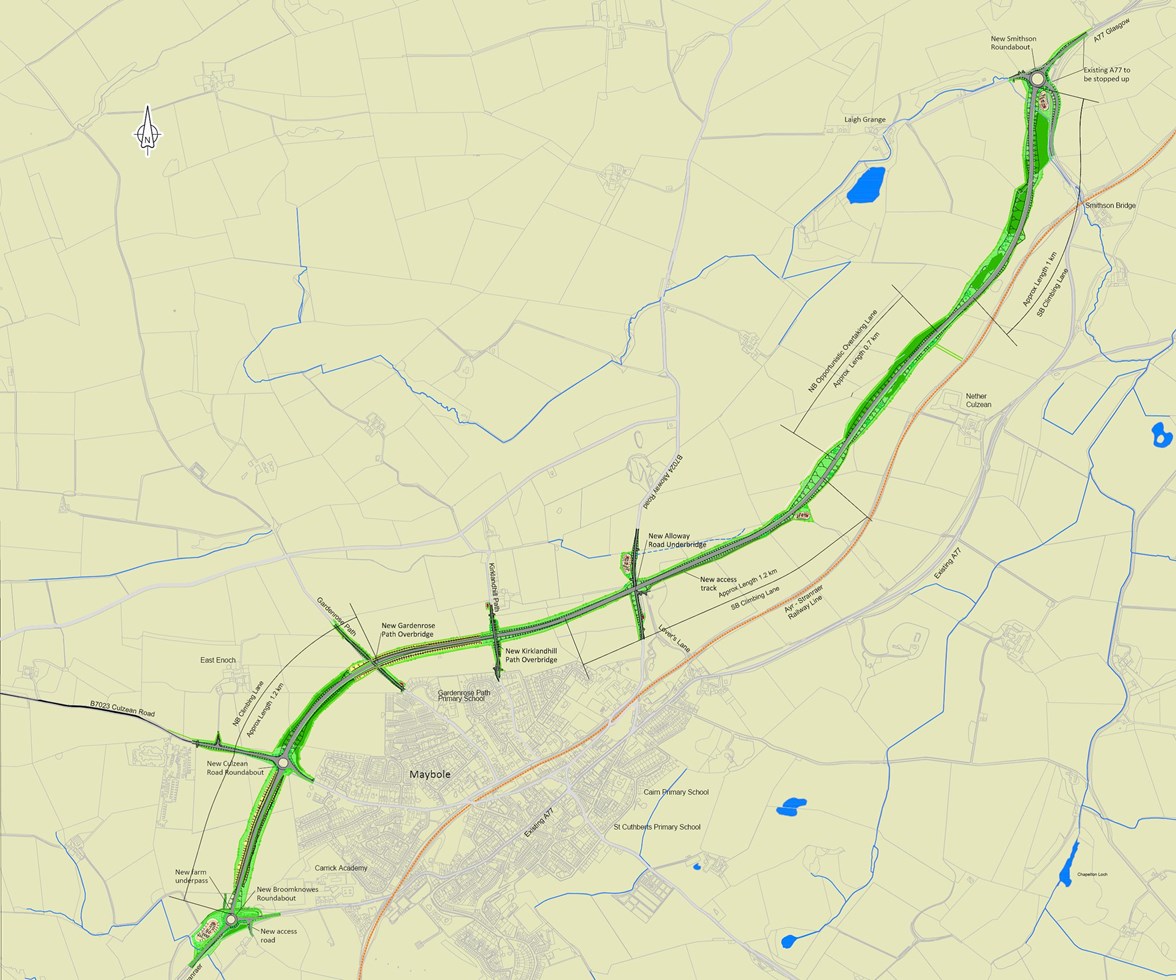 Maybole bypass design drawing