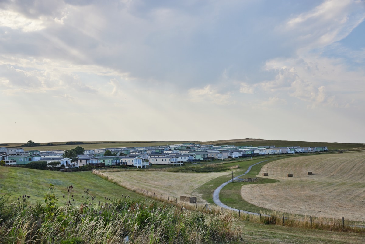 Caravan view at Thornwick Bay