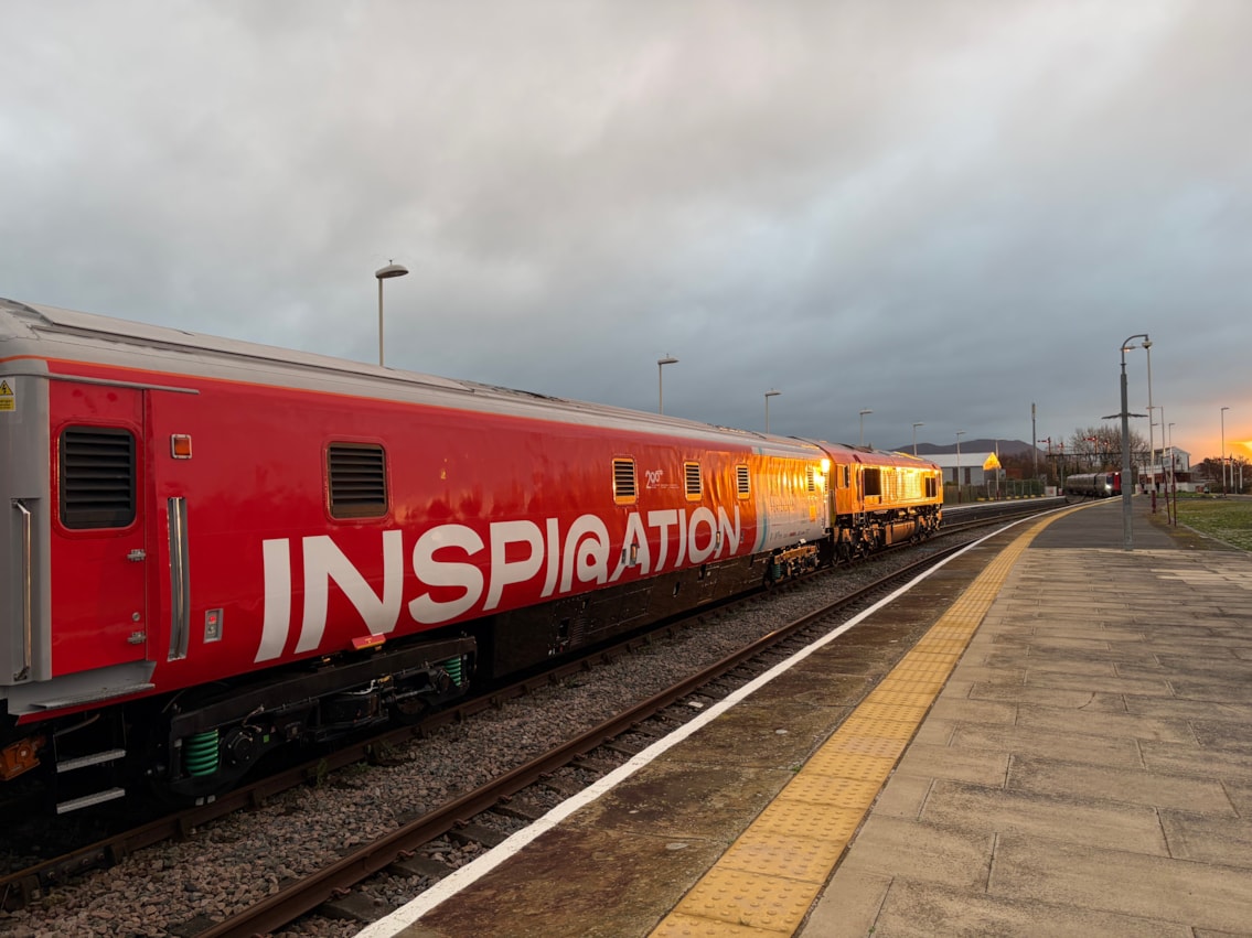 Inspiration Train at Llandudo station 2025