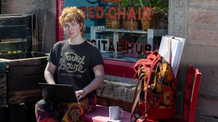 Red Chair Highland supported artist Daye Allan cropped