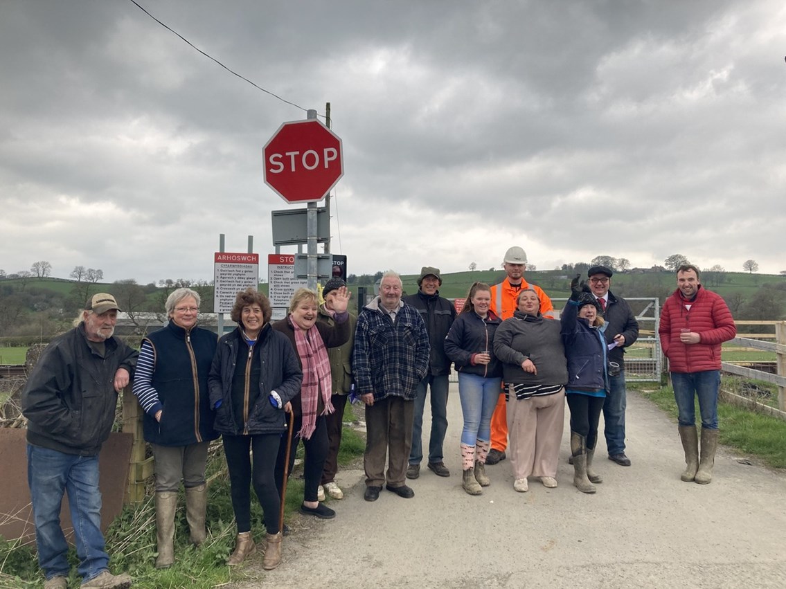 Ty Ddu level crossing celebration