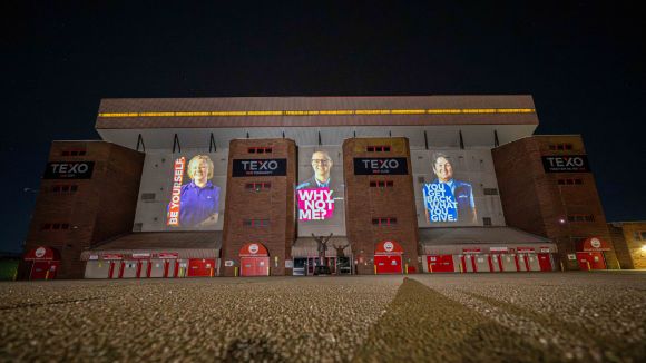 Projections on Pittodrie Stadium, Aberdeen