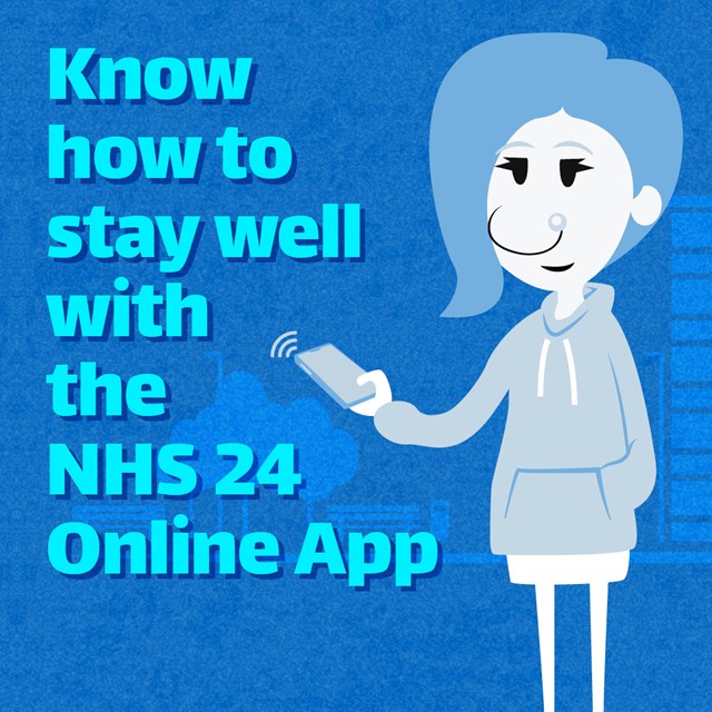 NHS 24 Healthy Know How - NHS 24 Online app - social asset 1-1