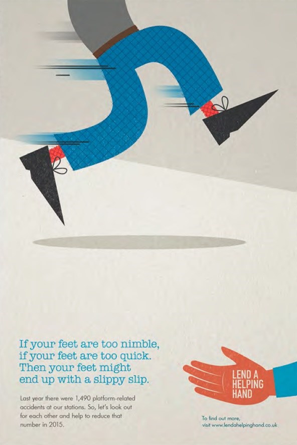 Lend a helping hand poster - rushing