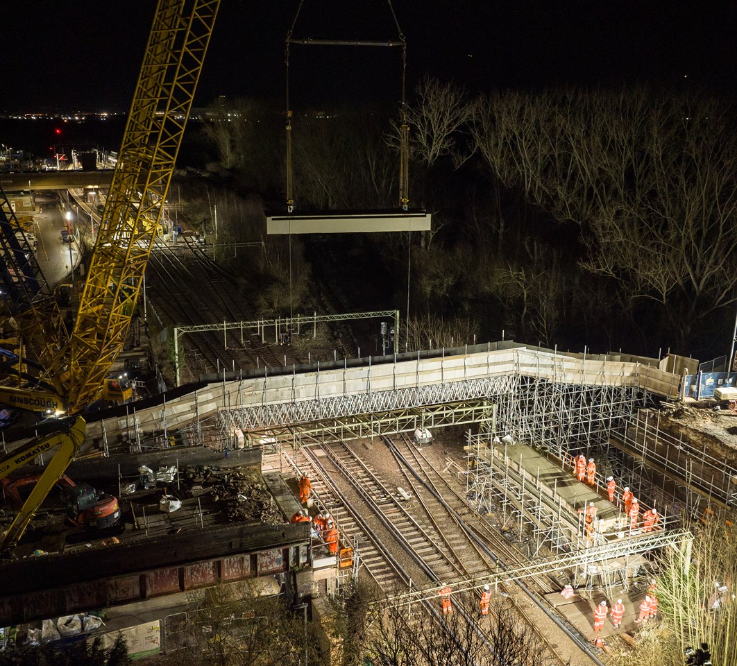 Working on Nazeing New Road bridge 2