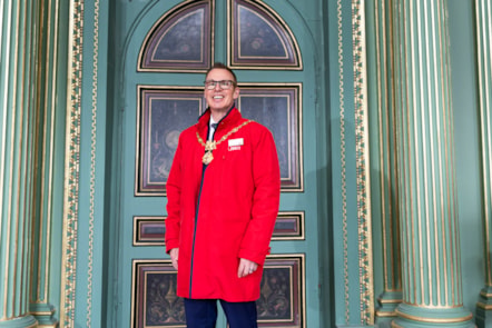 Paul Doughty, LNER and Sheriff of York in York Mansion House
