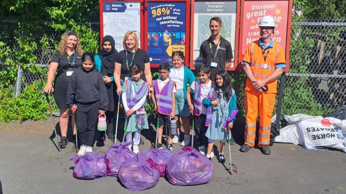 Bradford school’s station clean-up for City of Culture 2025: Frizinghall