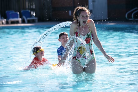 Outdoor pool at Church Farm
