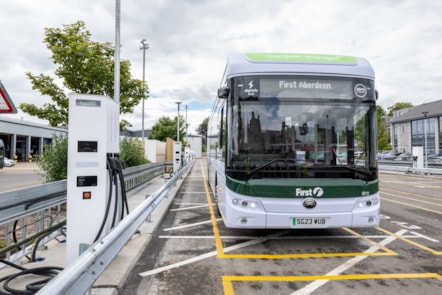 First Aberdeen has installed electric charging infrastructure at its King Street depot