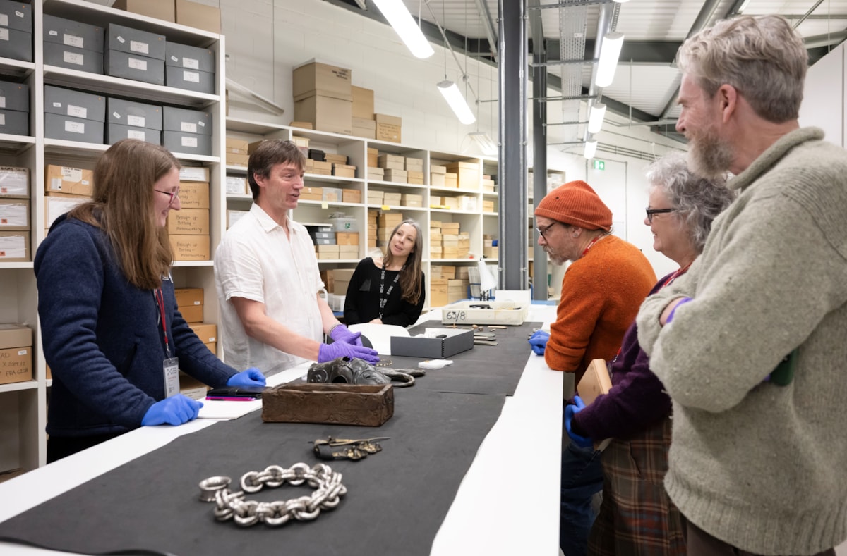 Curators meet the makers at the National Museums Collection Centre. Photo © Neil Hanna (4)