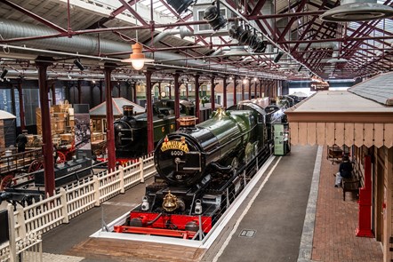 STEAM museum in Swindon. A locomotive on loan from the National Railway Museum. Picture by Jack Boskett