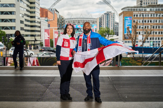 TfL Image - Transport staff from World Cup competing nations gather at Wembley Park Tube station ahead of a busy summer of late night travel (4)