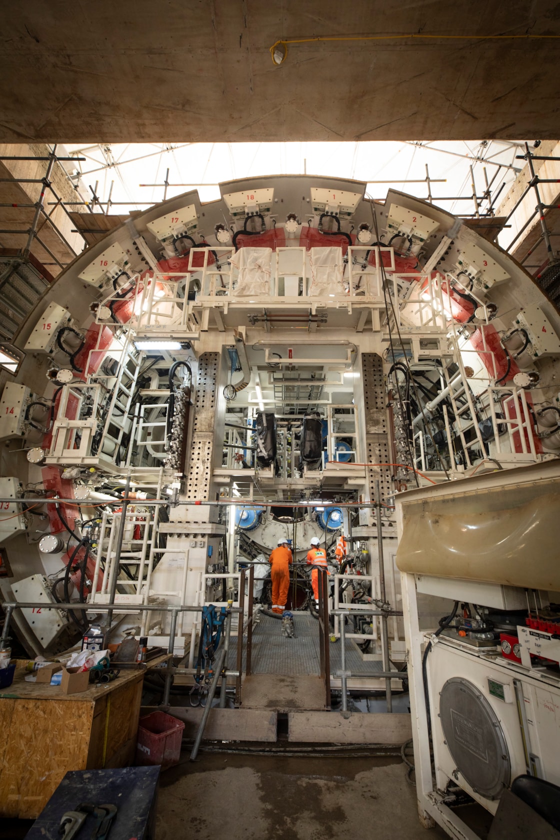 TBM Karen being assembled at OOC portrait