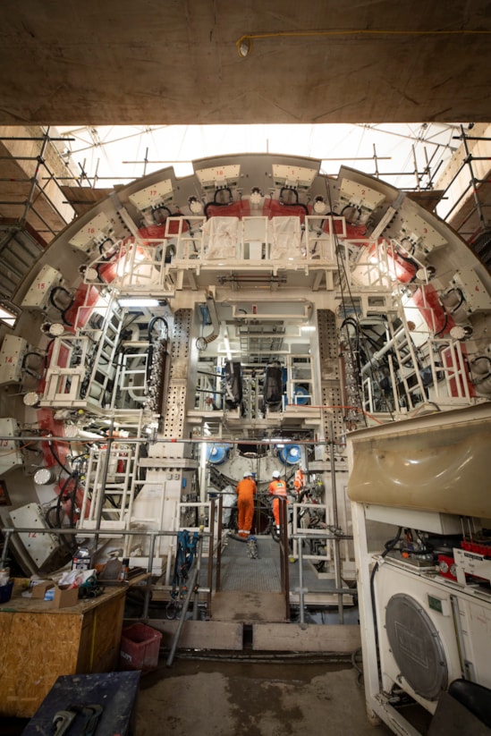 TBM Karen being assembled at OOC portrait