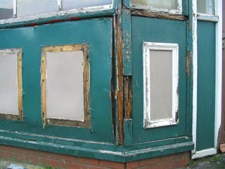 Stalybridge buffet bar - the damaged exterior