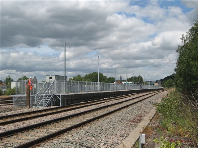 Platform 3 at Chesterfield station_1: Completed July 2010
