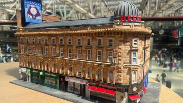 Iconic Glasgow landmark lives on in Central Station display after devastating fire: Union Street miniature model at Central Station