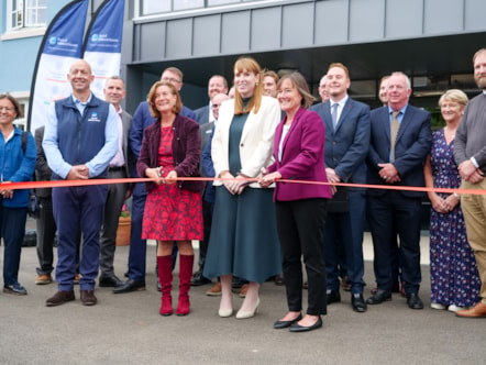 First Minister Eluned Morgan at Pembroke Dock Marine Launch-2