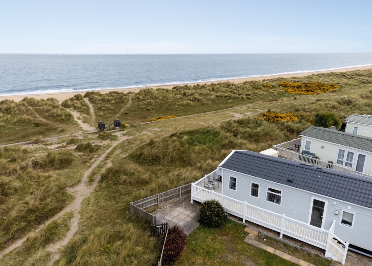 Caravan seaside view at Seashore