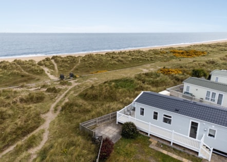 Caravan seaside view at Seashore