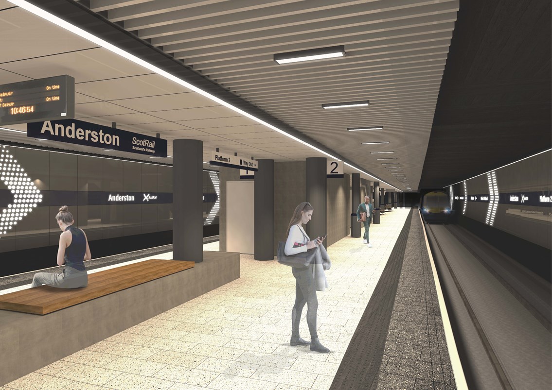 Anderston station to remain closed until June: Anderston refurb artist impression