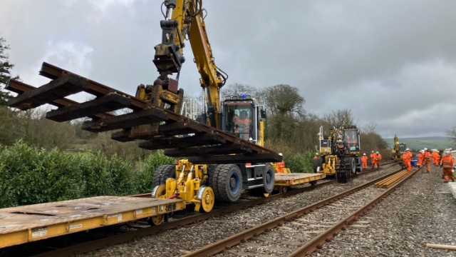 Track work Devon main: Track work Devon main