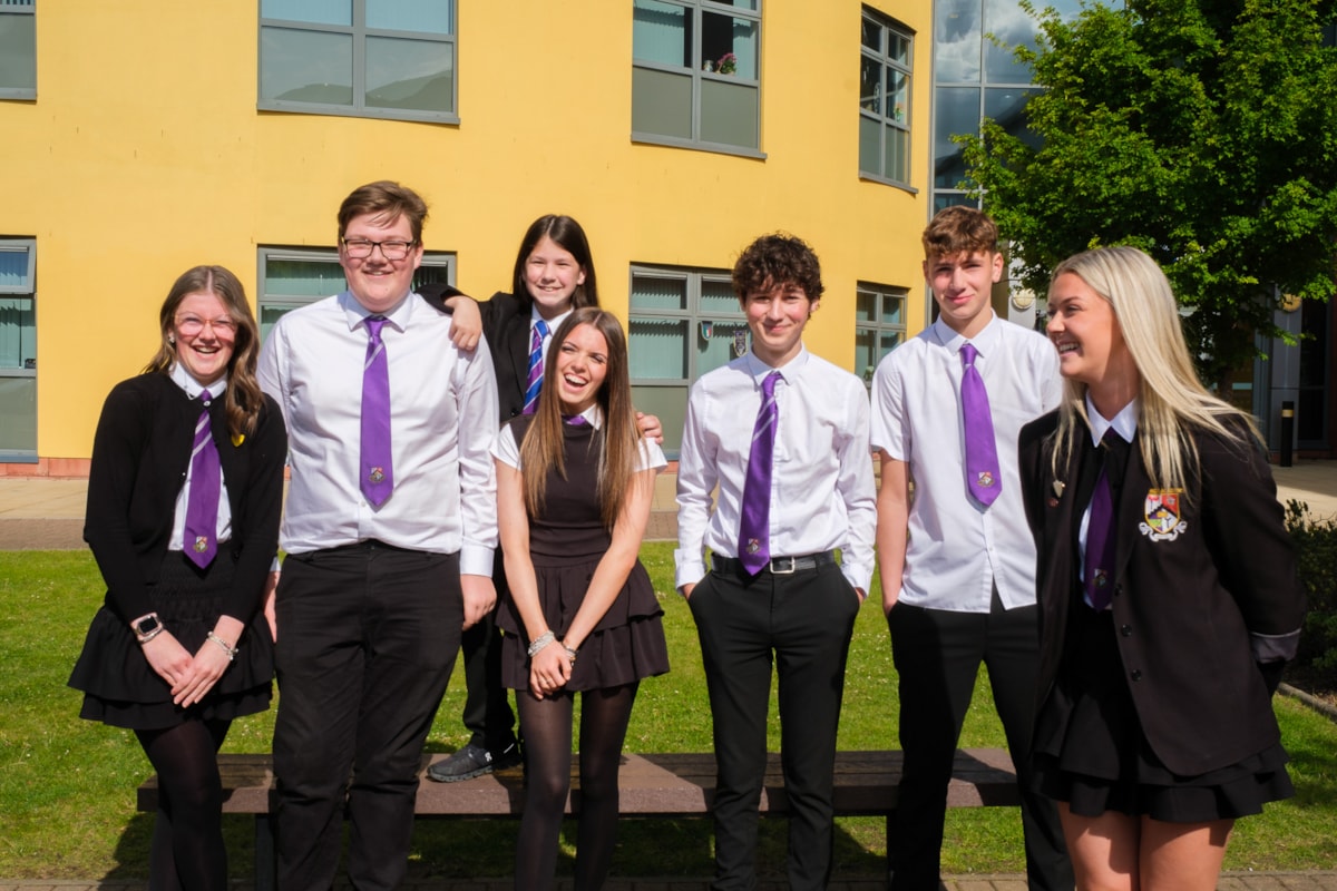 Aiden, Amelia, Kayden, Annie, Luke, Alix and Harry from Grange Academy