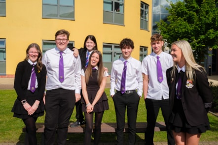 Aiden, Amelia, Kayden, Annie, Luke, Alix and Harry from Grange Academy