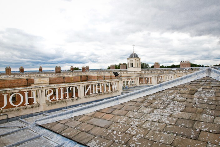Temple Newsam House: The rooftop of Temple Newsam House in Leeds.