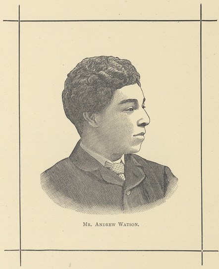 Andrew Watson from the ‘Scottish Athletic Celebrities Album’, 1886
