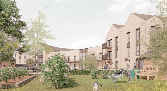 A CGI of how the former Phoenix School site will look