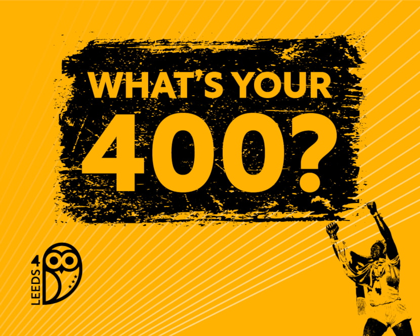 Historic Leeds 400 challenge calls on city to go the extra mile: Whats your 400 1080x1350px 1