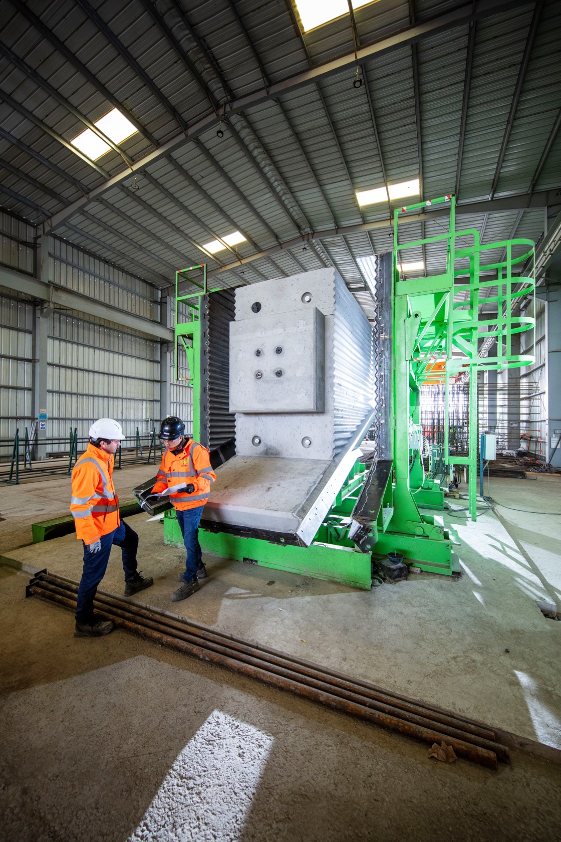 First pier for the Thame Valley Viaduct at the Pacadar UK factory portrait