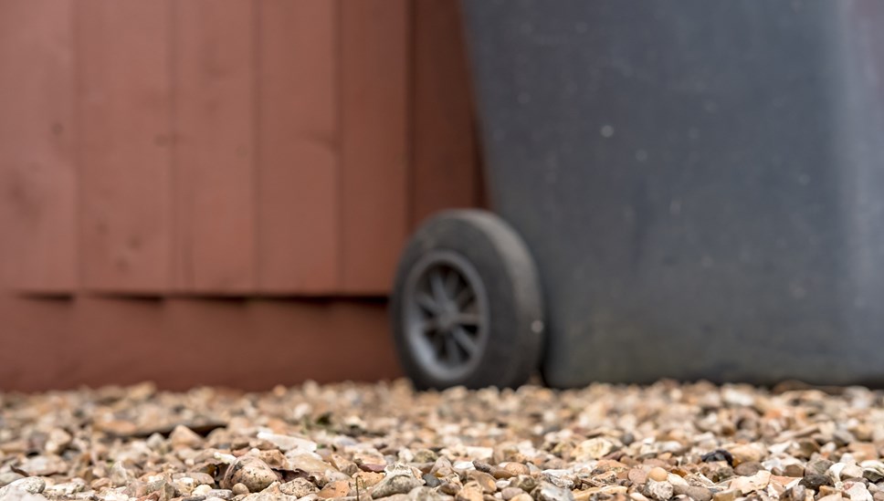 Black Wheeled Bin