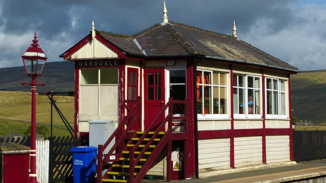 Historic signal box restoration on picturesque Settle to Carlisle line: Garsdale signal box - picture credit Mark Harvey from Friends of Settle to Carlisle Line