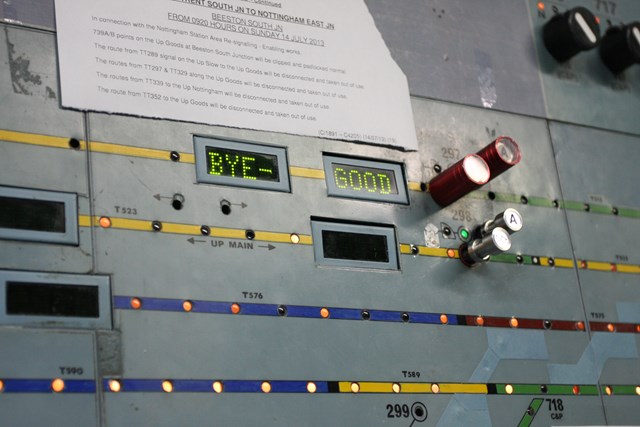 Nottingham resignalling: Trent Power Signal Box is switched out