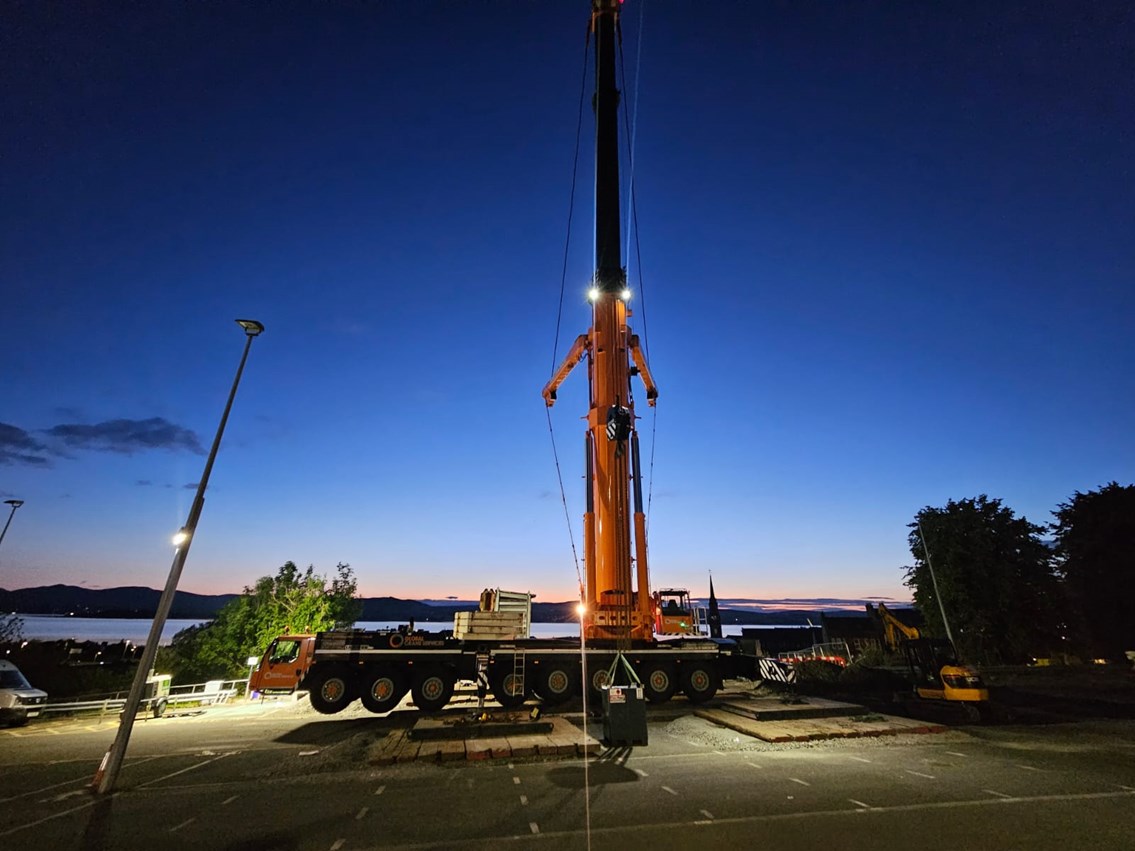 Port Glasgow bridge craned in shots (13)