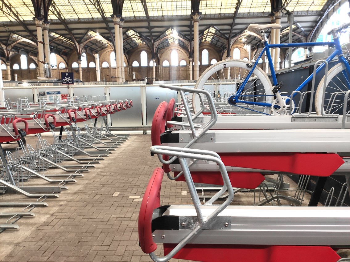 Liverpool Street new cycle racks