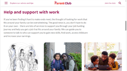 Parent Club Website - Parental Employability and Financial Support