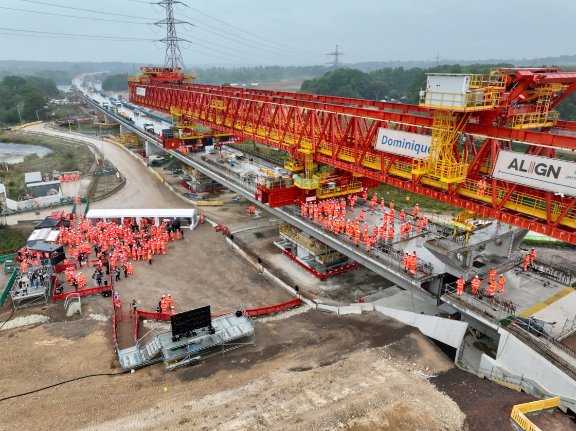 240905 Final deck segment of Colne Valley viaduct installed DJI 0767