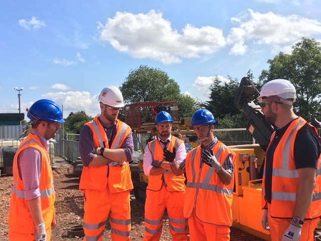 Alun Cairns MP visit to Cadoxton station