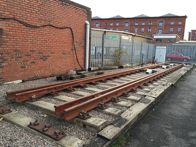 A section of track outside the training centre in Warrington