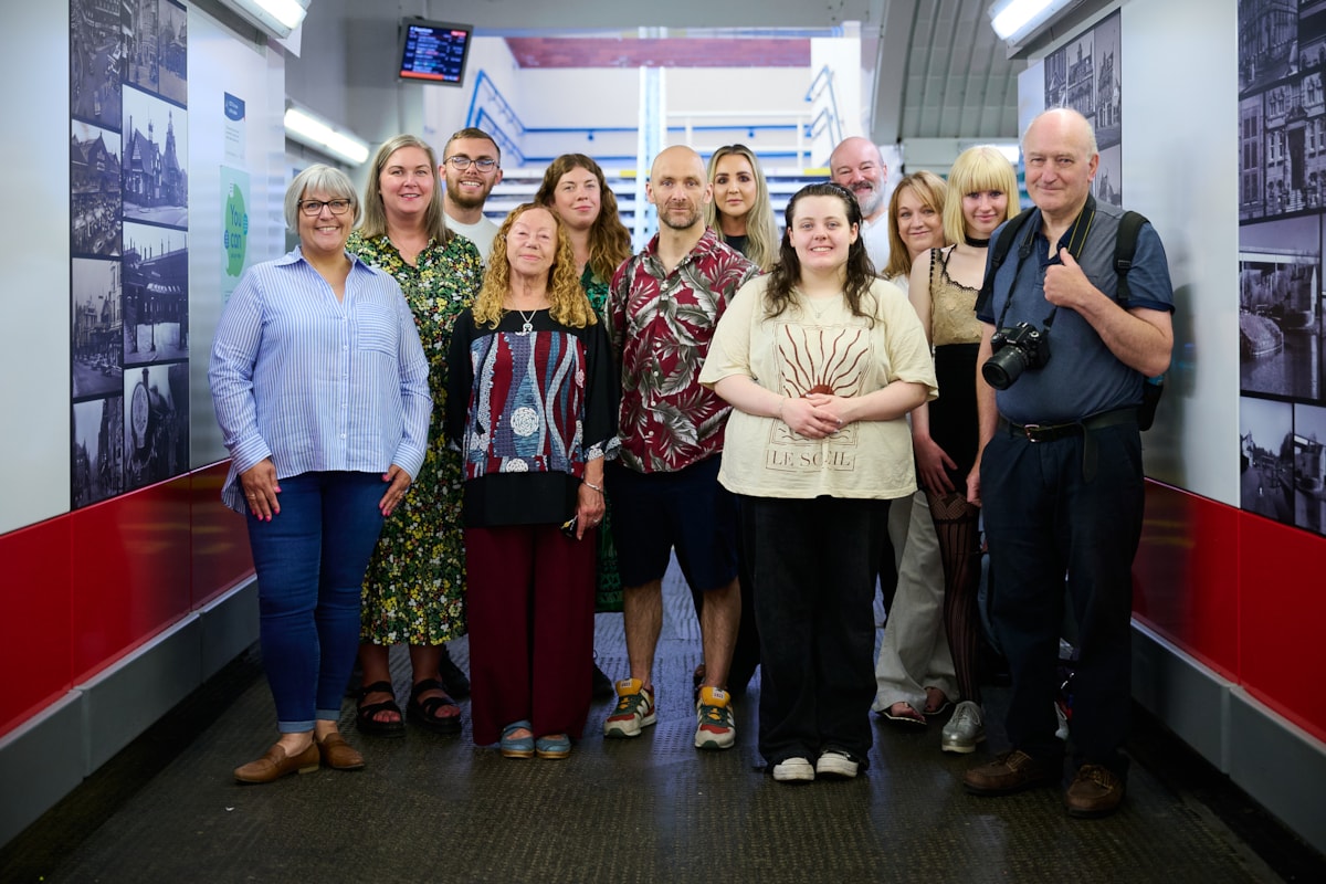 Avanti West Coast supported South East Lancashire Community Rail Partnership to work with local photographers, artists and photography students on the mural project.